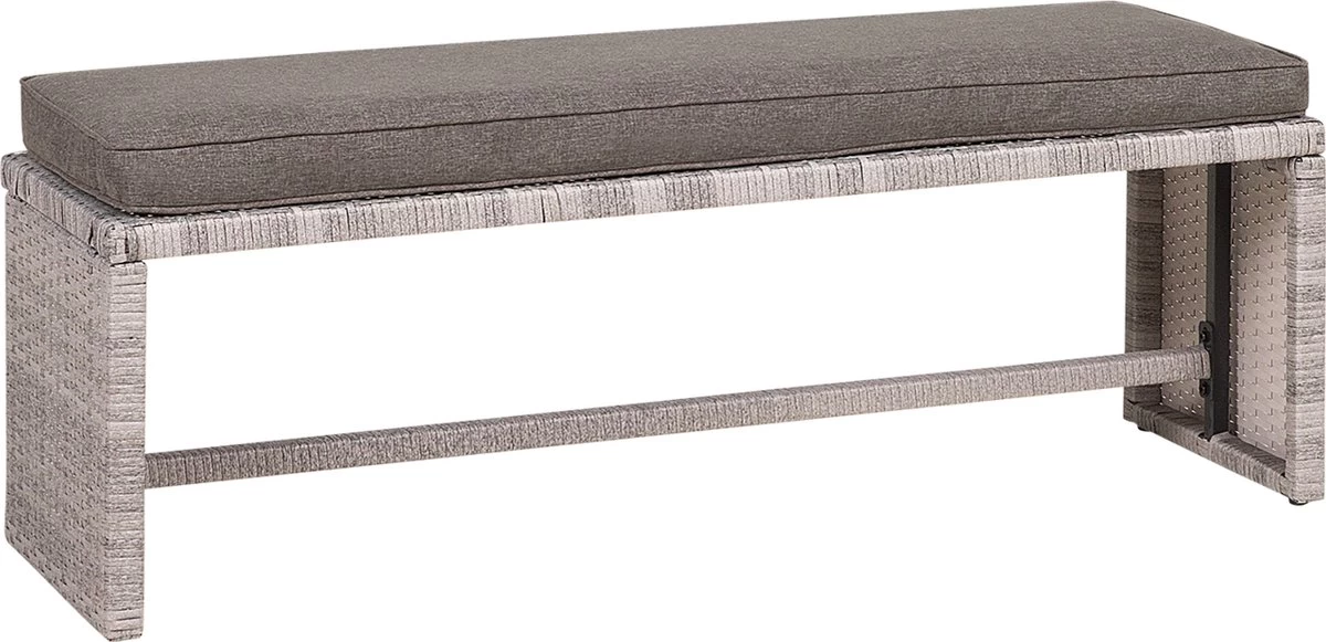 Beliani VITERBO - Loungeset Voor 8 - Grijs - PE Rotan 19 Beliani VITERBO - Loungeset Voor 8 - Grijs - PE Rotan - Afbeelding 19