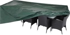 Kingsleeve Tuinmeubelhoes - Beschermhoes - Weerbestendig -308x138x89cm - Groen -Tuinmeubel Winkel 1200x601