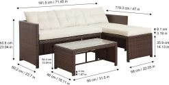 Teamson Home 3-Delig Hoek Loungeset - Tuinmeubelen - Tuinbank - Omvat Tafel En Kussens - Rotan - Bruin/Wit 18 Teamson Home 3-Delig Hoek Loungeset - Tuinmeubelen - Tuinbank - Omvat Tafel En Kussens - Rotan - Bruin/Wit -Tuinmeubel Winkel 1200x603 2