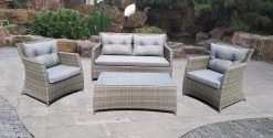 MaxxGarden Rattan Loungeset - 5 Persoons Zithoek - Wicker Tuinset - Incl. Kussens En Tafel -Tuinmeubel Winkel 1200x608 1