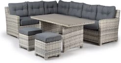 Merkloos Rivièra Original | Loungeset Hoekset Dining Set Tuinset | Wicker | Hoekbank, Hoge Tuintafel, 2 Hockers | 6 Zitplaatsen -Tuinmeubel Winkel 1200x629