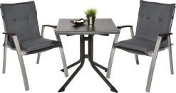 Beautissu Set Van 6x Tuinkussens Lage Rug Loft NL 100 X 50 X 6 Cm - Kussen Antraciet - Zitkussen Sierkussen Tuinstoel -Tuinmeubel Winkel 1200x637