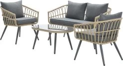 Garden Impressions Franklin Loungeset 4-delig - Wicker - Carbon Black/mystic Grey 15 Garden Impressions Franklin Loungeset 4-delig - Wicker - Carbon Black/mystic Grey -Tuinmeubel Winkel 1200x646