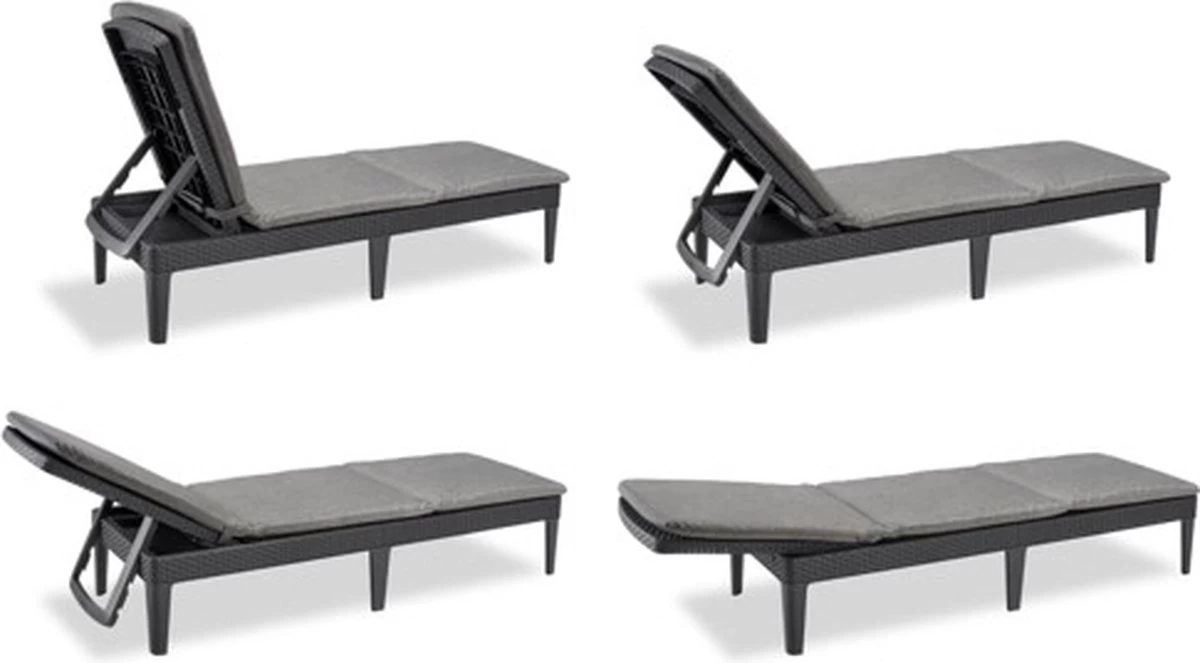 Allibert Jaipur Ligbed - 58x187,5x29 Cm - Grafiet 20 Allibert Jaipur Ligbed - 58x187,5x29 Cm - Grafiet - Afbeelding 20