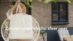 Vita5 Macramé Hangstoel - Voor Binnen En Buiten - Zonder Standaard - Incl. Kussen, Boekenvak En Beschermhoes - Tot 150kg - Bruin/Beige 23 Vita5 Macramé Hangstoel - Voor Binnen En Buiten - Zonder Standaard - Incl. Kussen, Boekenvak En Beschermhoes - Tot 150kg - Bruin/Beige -Tuinmeubel Winkel 1200x675 7
