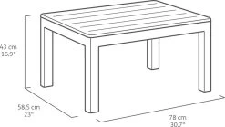 Keter Marie Hoek Loungeset Met Orlando Tafel - 6 Personen - Antraciet -Tuinmeubel Winkel 1200x678 1