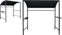 Merkloos Barbecue Overkapping Afm. 233 X 145 Cm Zwart -Tuinmeubel Winkel 1200x679