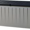 Keter Novel Opbergbox - 340L - 124x55x62.5cm - Grijs