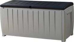 Keter Novel Opbergbox - 340L - 124x55x62.5cm - Grijs