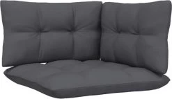 VidaXL 3-delige Loungeset Met Kussens Massief Grenenhout Zwart -Tuinmeubel Winkel 1200x695