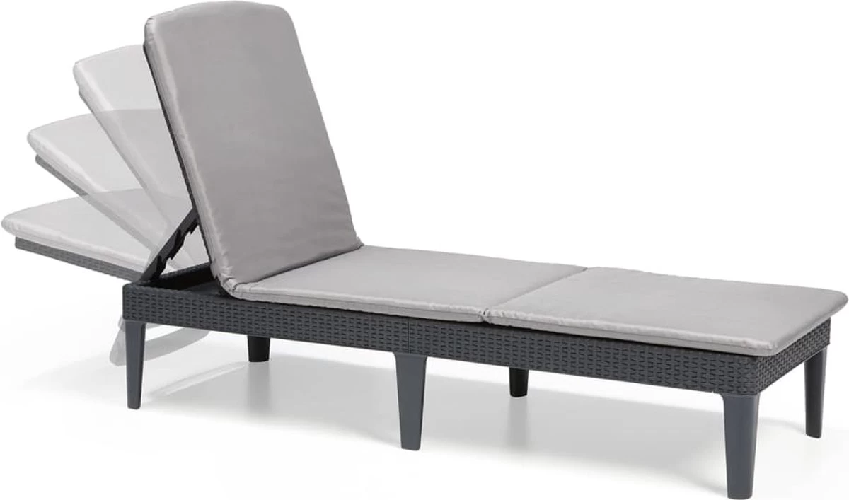 Allibert Jaipur Ligbed - 58x187,5x29 Cm - Grafiet 14 Allibert Jaipur Ligbed - 58x187,5x29 Cm - Grafiet - Afbeelding 14