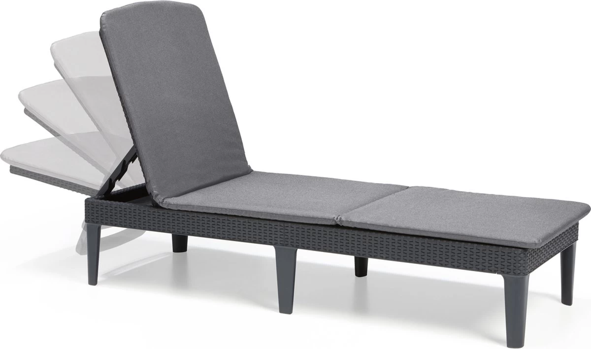 Allibert Jaipur Ligbed - 58x187,5x29 Cm - Grafiet 7 Allibert Jaipur Ligbed - 58x187,5x29 Cm - Grafiet - Afbeelding 7