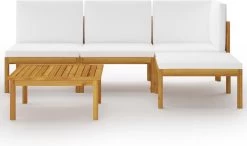 Decoways - 5-delige Loungeset Met Kussens Massief Acaciahout Crèmekleurig 33 Decoways - 5-delige Loungeset Met Kussens Massief Acaciahout Crèmekleurig -Tuinmeubel Winkel 1200x710 2