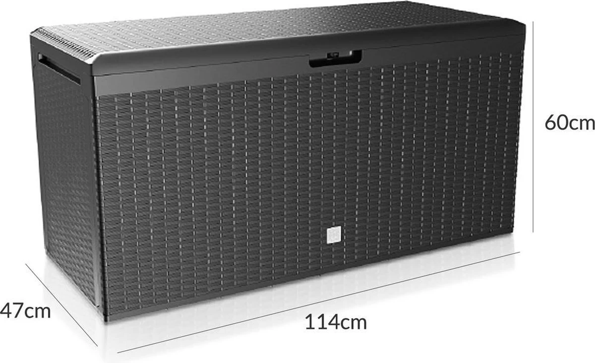 Prosperplast Opbergbox Met Deksel – Waterdicht Wielen 290 L -Antraciet 6 Prosperplast Opbergbox Met Deksel – Waterdicht Wielen 290 L -Antraciet - Afbeelding 6