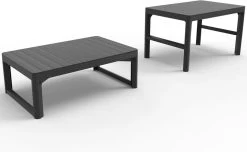 Allibert Lyon Tuintafel - 116x71,5x66/40 Cm - Grafiet -Tuinmeubel Winkel 1200x738 2