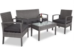 Casaria Polyrattan Loungeset – 2 Stoelen 1 Bank 1 Tafel - Antraciet 16 Casaria Polyrattan Loungeset – 2 Stoelen 1 Bank 1 Tafel - Antraciet -Tuinmeubel Winkel 1200x768 2