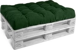 Beautissu Style – Palletkussen Set – 1x Zitkussen 120x80 Cm & 1x Rugkussen 120x40 Cm – Donker Groen -Tuinmeubel Winkel 1200x787 1