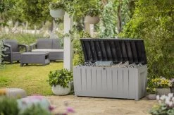 Keter Novel Opbergbox - 340L - 124x55x62.5cm - Grijs -Tuinmeubel Winkel 1200x792 1