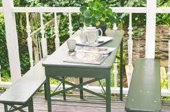 MaximaVida Inklapbare Biertafel Berlijn 120 X 50 Cm Olijfgroen - FSC Hout -Tuinmeubel Winkel 1200x793