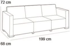 Allibert California Chaise Longue Loungeset - 3 A 4 Personen - Grafiet 15 Allibert California Chaise Longue Loungeset - 3 A 4 Personen - Grafiet -Tuinmeubel Winkel 1200x793 4