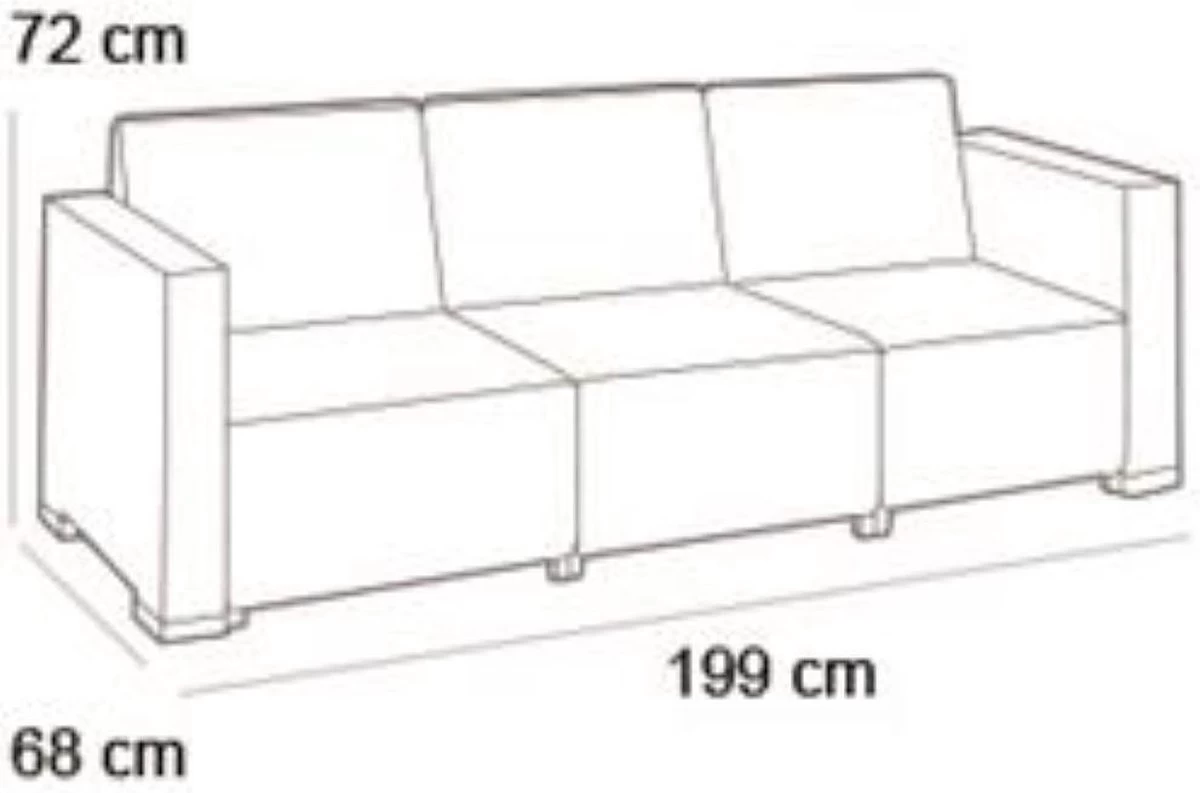 Allibert California Chaise Longue Loungeset - 3 A 4 Personen - Grafiet 4 Allibert California Chaise Longue Loungeset - 3 A 4 Personen - Grafiet - Afbeelding 4