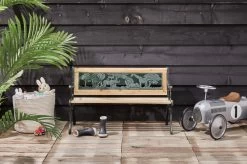 LIFA GARDEN Tuinbank Voor 2 Kinderen | Kinderbank Van Onbewerkt Hout En Ijzer | Nostalgische Tuinbank Met Jungle Afbeelding In De Rugleuning | Tuinbank Om Te Beitsen | 82 X 39 X 50 Cm -Tuinmeubel Winkel 1200x799 3