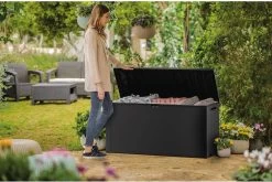 Keter Emily Opbergbox - 118x45x57 Cm - 270L - Grafiet -Tuinmeubel Winkel 1200x800 100