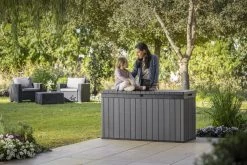 Keter Darwin Opbergbox - 570L - 142,5x65,5x78,2cm - Grijs -Tuinmeubel Winkel 1200x800 119