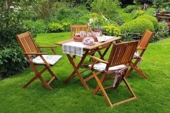 Merkloos Luxe Tuinset 'Sydney' - 5-delig - Acaciahout - FSC Gecertificeerd -Tuinmeubel Winkel 1200x800 152