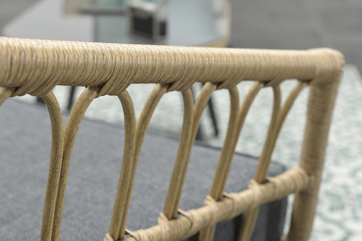 Garden Impressions Franklin Loungeset 4-delig - Wicker - Carbon Black/mystic Grey 5 Garden Impressions Franklin Loungeset 4-delig - Wicker - Carbon Black/mystic Grey - Afbeelding 5