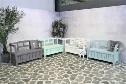 SenS-Line - Tuinbank - Pinokkio Houten Bankje - 113 X 40 X 75 Cm - Grijs -Tuinmeubel Winkel 1200x800 23