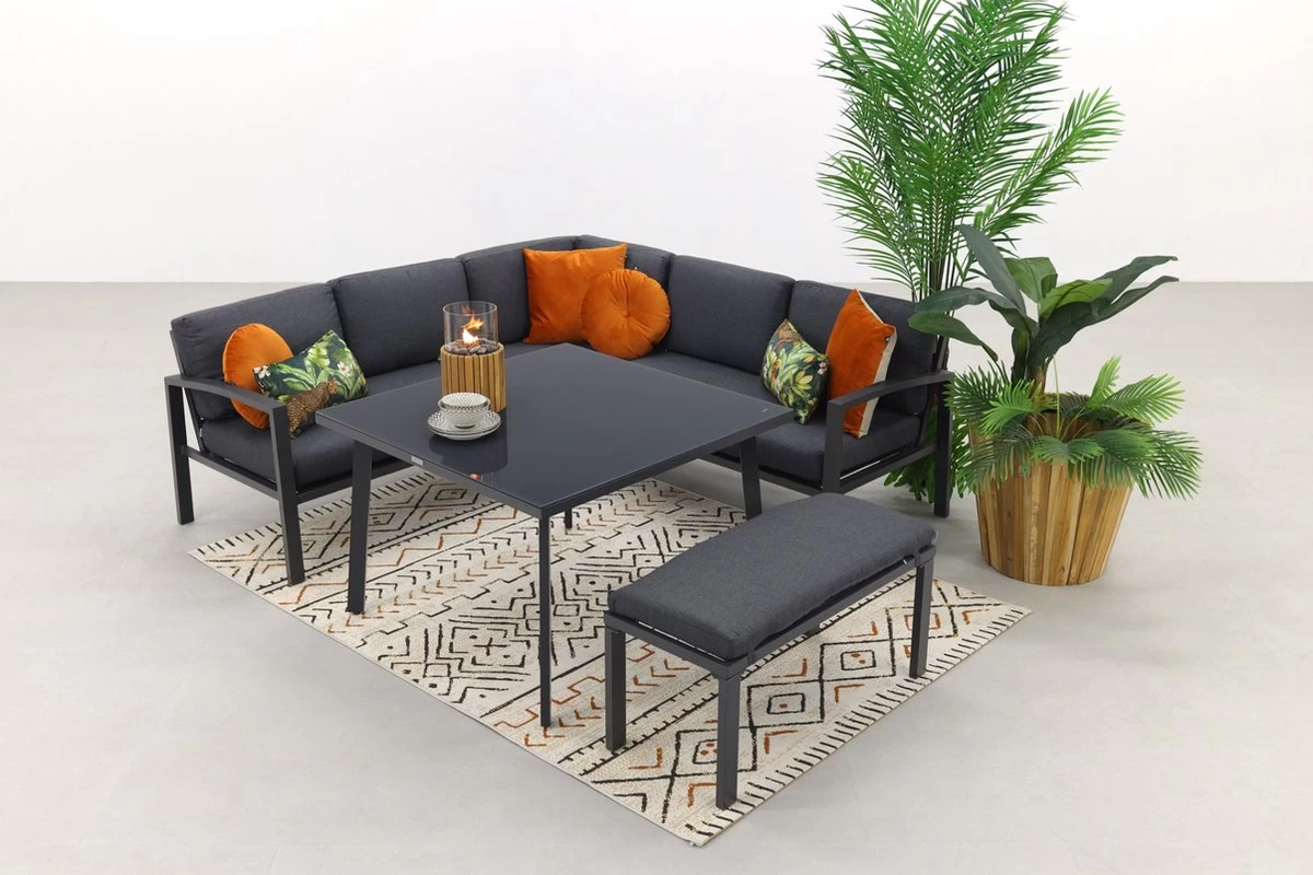 Wellington Lounge Dining Set - Carbon Black 6 Wellington Lounge Dining Set - Carbon Black - Afbeelding 6