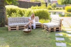 MaxxGarden Palletkussen - Rugkussen Loungeset Bank - Palletsofa - 120x40cm - Taupe -Tuinmeubel Winkel 1200x800 284