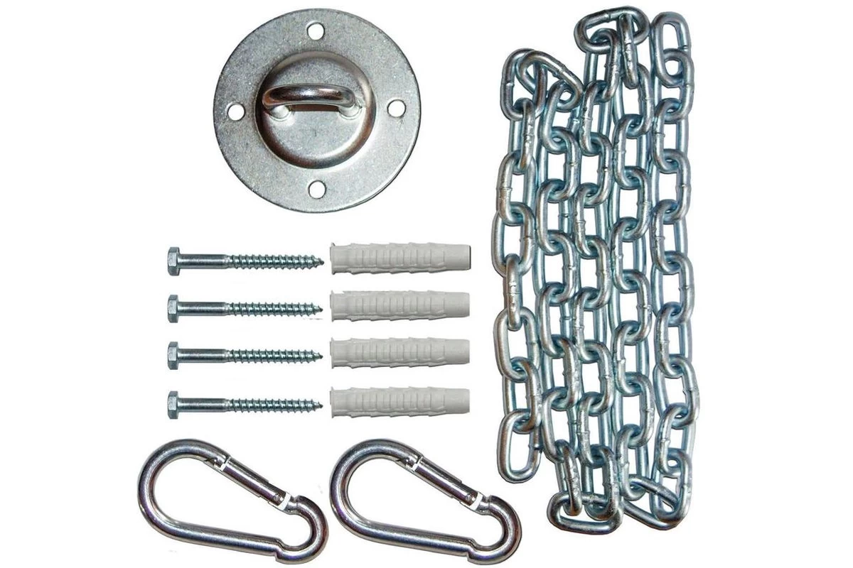 Ophangsysteem Hangstoel - In Hoogte Verstelbaar - Plafondhaak - Ophanghaak - Bokszak - Plafondbeugel 3 Ophangsysteem Hangstoel - In Hoogte Verstelbaar - Plafondhaak - Ophanghaak - Bokszak - Plafondbeugel - Afbeelding 3