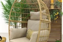 Lola Egg Relaxstoel - Natural Sand - Mand Stoel -Tuinmeubel Winkel 1200x800 57