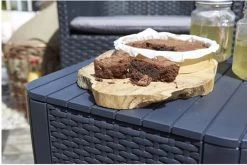 ALLIBERT Keter Luzon Opbergtafel - 39x39x43cm - Donkergrijs -Tuinmeubel Winkel 1200x801