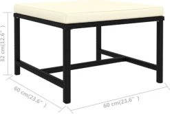 VidaXL 4-delige Loungeset Met Kussens Poly Rattan Zwart -Tuinmeubel Winkel 1200x805 1