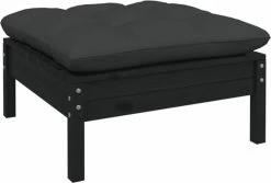 VidaXL 3-delige Loungeset Met Kussens Massief Grenenhout Zwart -Tuinmeubel Winkel 1200x811 1