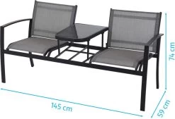 Pro Garden ProGarden Tuinbankje Met Tafel Tweepersoons -Tuinmeubel Winkel 1200x820 1