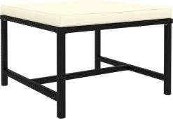 VidaXL 4-delige Loungeset Met Kussens Poly Rattan Zwart -Tuinmeubel Winkel 1200x827 1