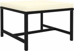 VidaXL 4-delige Loungeset Met Kussens Poly Rattan Zwart -Tuinmeubel Winkel 1200x827