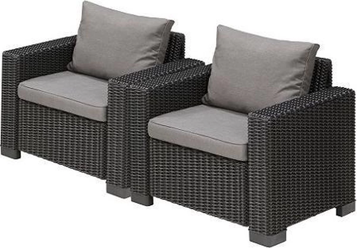 Allibert Tuinstoel California (231561) - Set Van 2 Stoelen 1 Allibert Tuinstoel California (231561) - Set Van 2 Stoelen