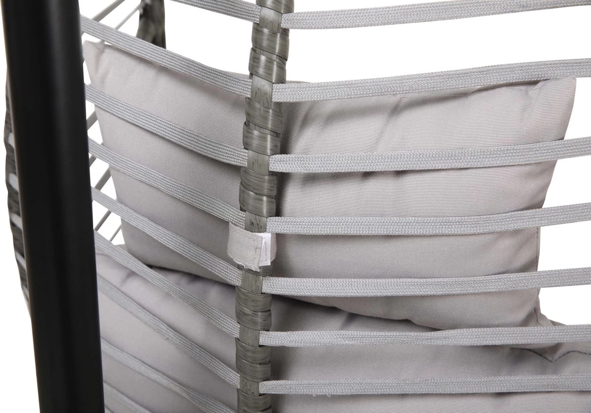 Lowander Egg Hangstoel Cocoon - Voor Binnen & Buiten - Met Standaard - Incl. Kussens 7 Lowander Egg Hangstoel Cocoon - Voor Binnen & Buiten - Met Standaard - Incl. Kussens - Afbeelding 7