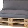 2L Home & Garden Rugkussen Metro Lounge Grijs - 120 X 40cm