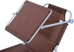 Outsunny Ligstoel Ligbank Voor Buiten Ligstoel Voor Op Het Strand Inklapbaar Met Zonnedak 3 Kleuren 84B-001 -Tuinmeubel Winkel 1200x849