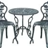 Bistroset Balkonset Gietijzer Tuintafel En 2 Tuinstoelen Groen