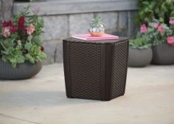 ALLIBERT Keter Luzon Opbergtafel - 39x39x43cm - Donkergrijs -Tuinmeubel Winkel 1200x857 5