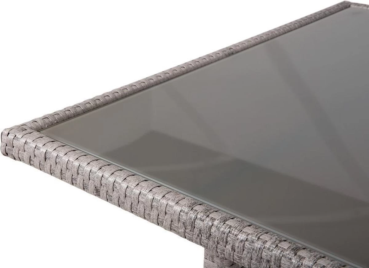 Beliani VITERBO - Loungeset Voor 8 - Grijs - PE Rotan 11 Beliani VITERBO - Loungeset Voor 8 - Grijs - PE Rotan - Afbeelding 11