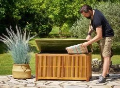 Casaria Opbergbox Acacia Hout – Weerbestendig 115cm - Bruin -Tuinmeubel Winkel 1200x877 1