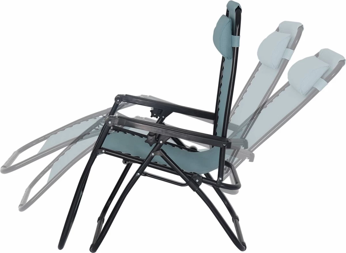 Alice's Garden Campingstoel PATRICK - Set Van 2 - Opvouwbaar - Verstelbaar - Smaragdgroen 4 Alice's Garden Campingstoel PATRICK - Set Van 2 - Opvouwbaar - Verstelbaar - Smaragdgroen - Afbeelding 4